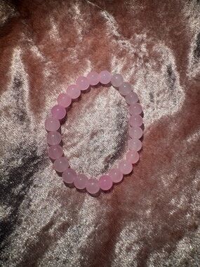 Pink Bead Stretch Bracelet